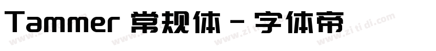 Tammer 常规体字体转换